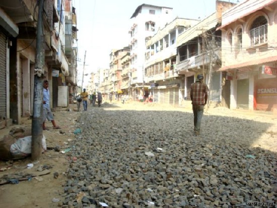 Slush and Concretization work at Imphal City :: last week of April 2008