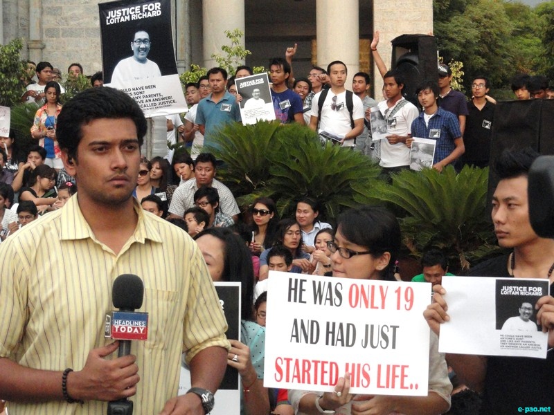 Justice for Loitam Richard : Demonstration at Bangalore :: 29 April 2012