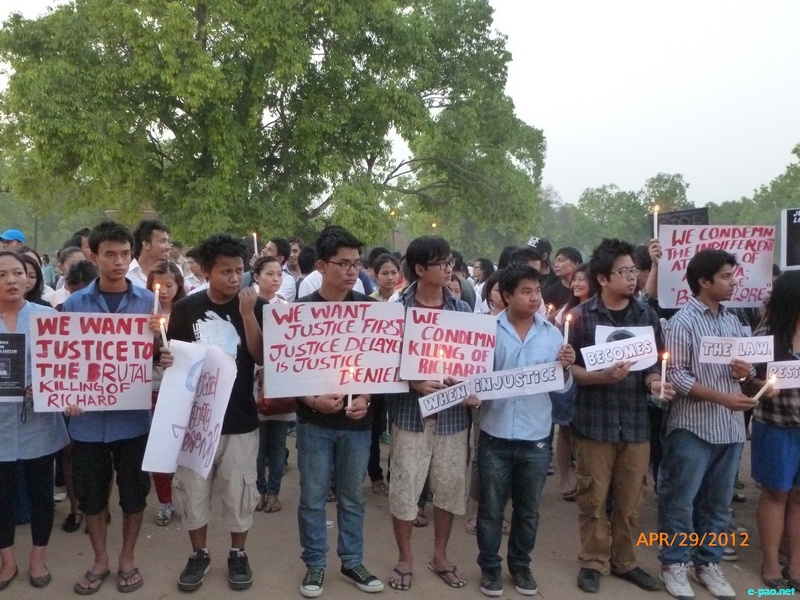 Justice for Loitam Richard : Demonstration at Delhi :: 29 April 2012