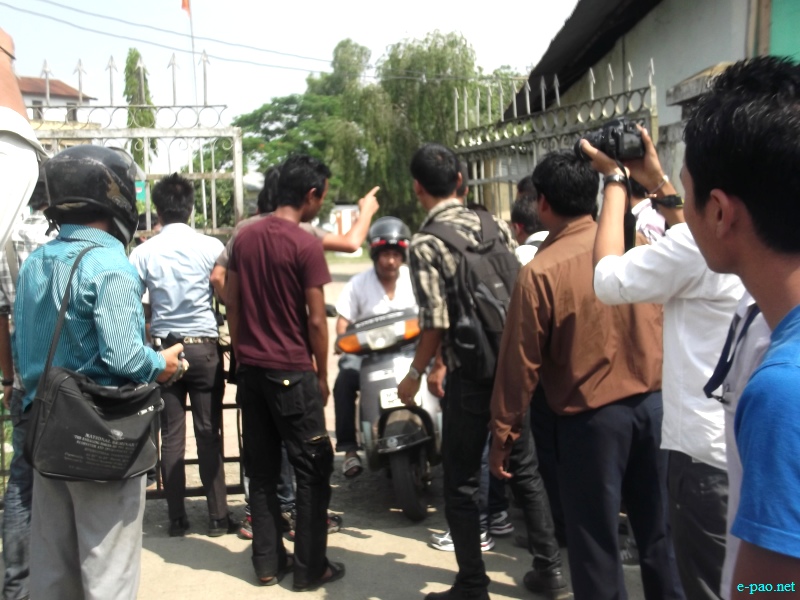 Justice for Loitam Richard and Laaba: Students thronged political party offices in Imphal :: 19 May 2012