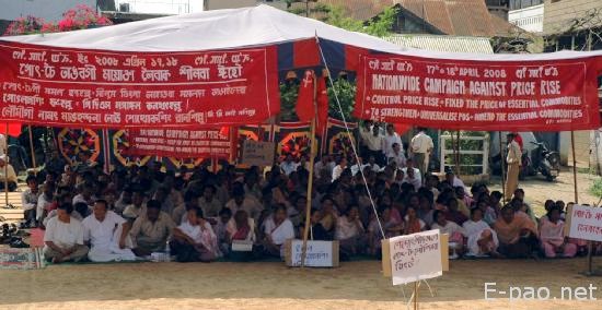 Sit-in-protest by CPI, Manipur :: April 17 2008