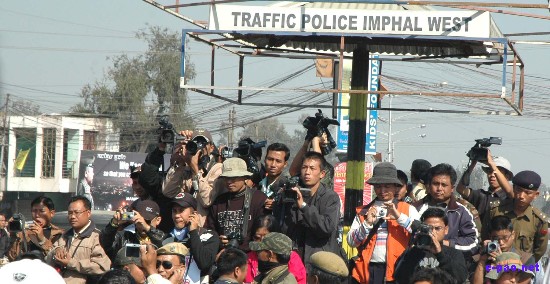 Protest on killing of Thokchom Rishikanta - IFP's Journalist :: 26 November 2008