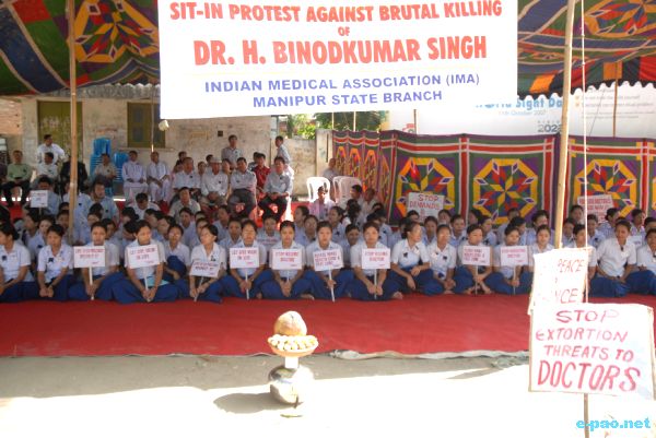 Sit-in-Protest against murder of Dr