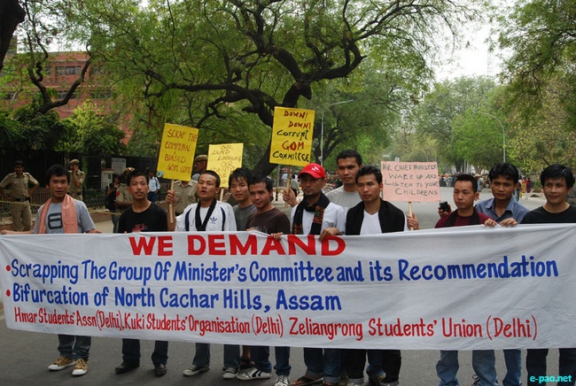 Delhi Protest Rally on NC Hills, Assam :: March 25 2010