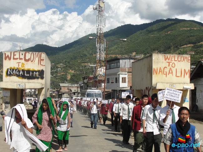Mass Rally for severing ties with Govt of Manipur at Senapati :: 20 October 2010