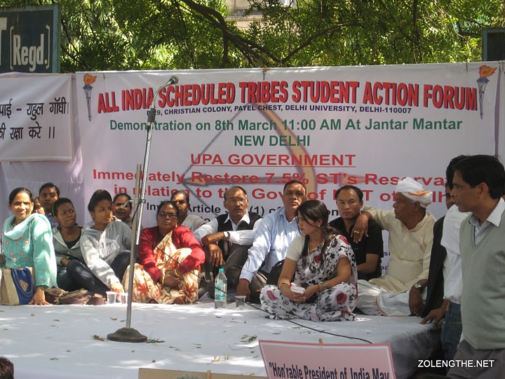 Rally against cancellation of Scheduled Tribe reservation, New Delhi :: 08 March 2011