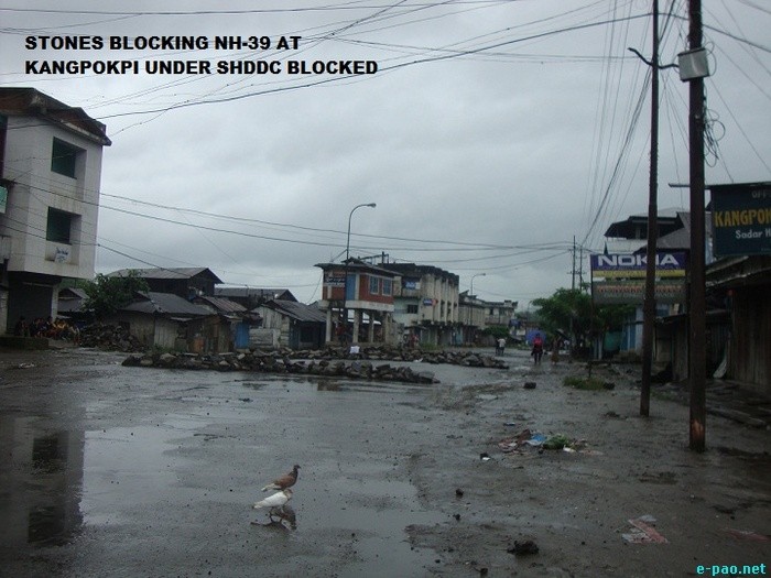 Economic Blockade imposed by the Sadar Hills Districthood Demand Committee :: August 6 2011