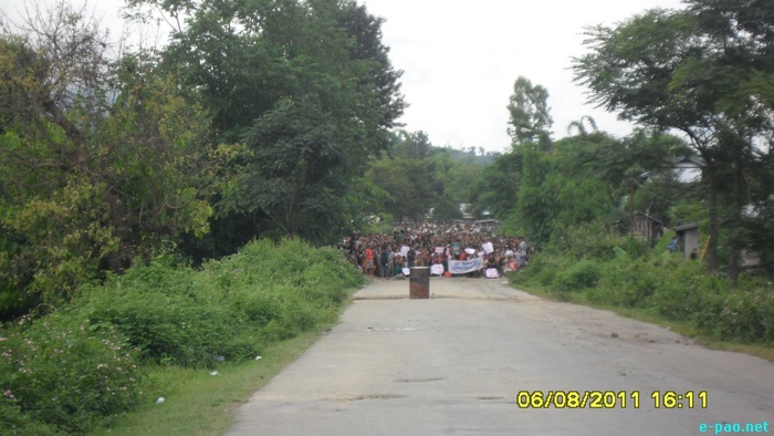 Economic Blockade imposed by the Sadar Hills Districthood Demand Committee :: August 6 2011