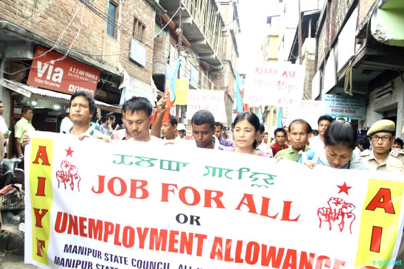 Job for all or unemployment allowance' - A rally in the heart of Imphal :: July 7 2012