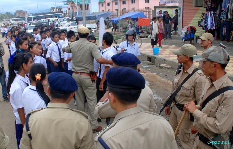 Sit-in-protest at Imphal areas demanding implementation of Inner Line Permit (ILP) :: 11 July 2012