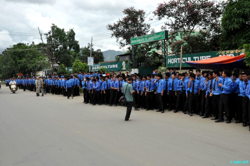 Protest Rally by CC Higher Secondary Students demanding implementation of Inner Line Permit (ILP) :: 12 July 2012