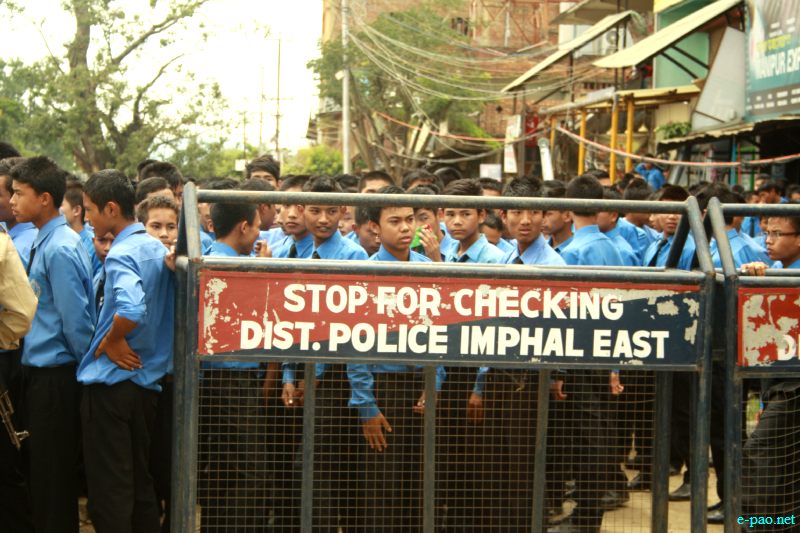 Protest Rally by CC Higher Secondary Students demanding implementation of Inner Line Permit (ILP) :: 12 July 2012