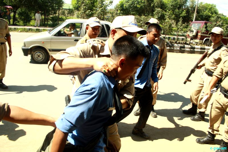 Protest Rally by CC Higher Secondary Students demanding implementation of Inner Line Permit (ILP) :: 12 July 2012