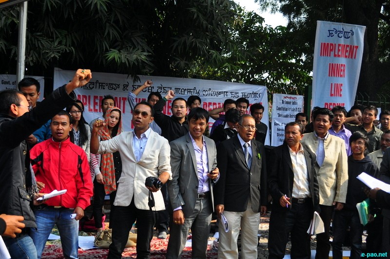 Sit-in-demonstration for ILPS implementation in Manipur at Jantar Mantar, New Delhi :: 25 November 2012