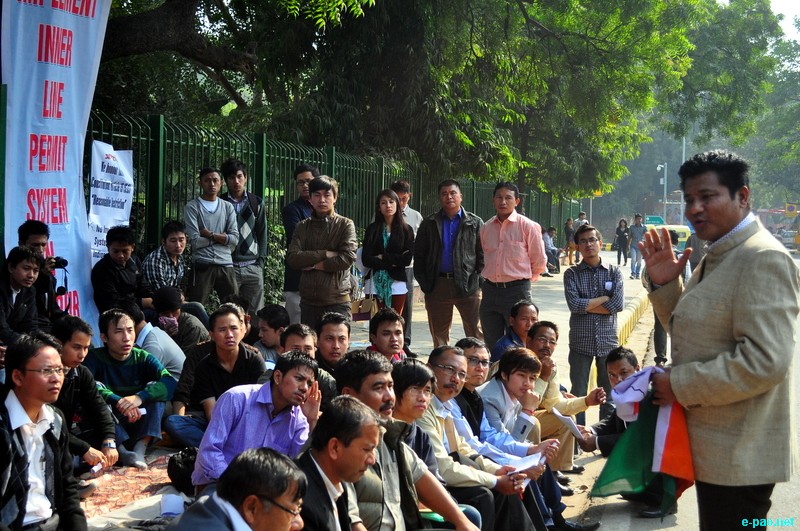 Sit-in-demonstration for ILPS implementation in Manipur at Jantar Mantar, New Delhi :: 25 November 2012