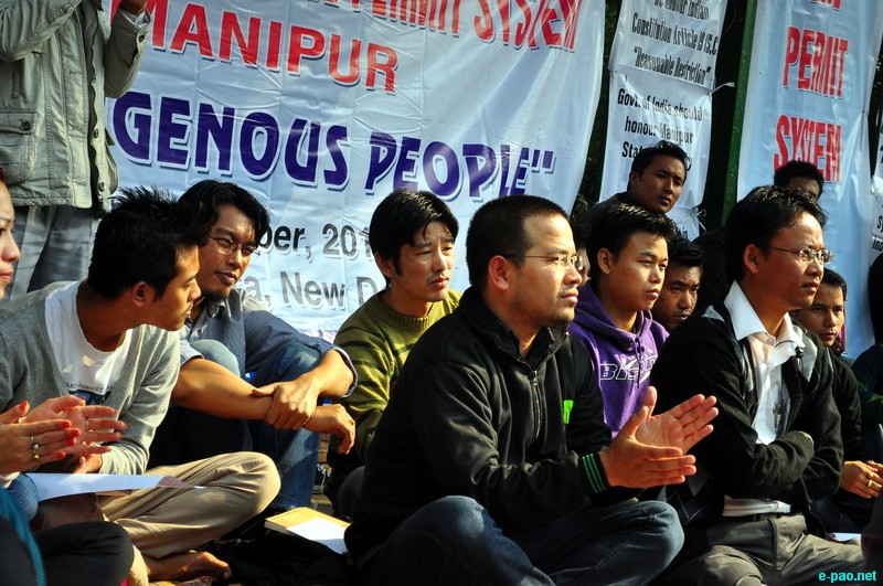Sit-in-demonstration for ILPS implementation in Manipur at Jantar Mantar, New Delhi :: 25 November 2012