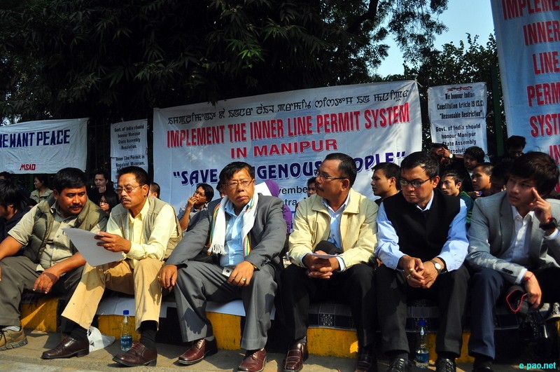 Sit-in-demonstration for ILPS implementation in Manipur at Jantar Mantar, New Delhi :: 25 November 2012