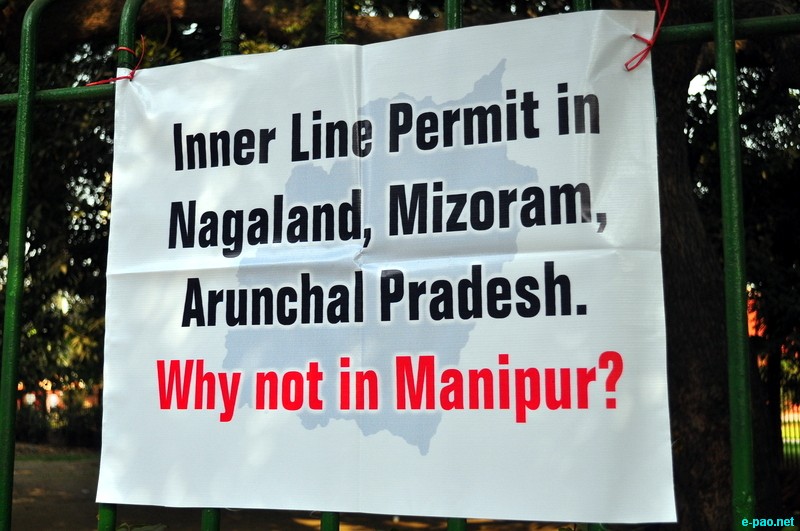 Sit-in-demonstration for ILPS implementation in Manipur at Jantar Mantar, New Delhi :: 25 November 2012