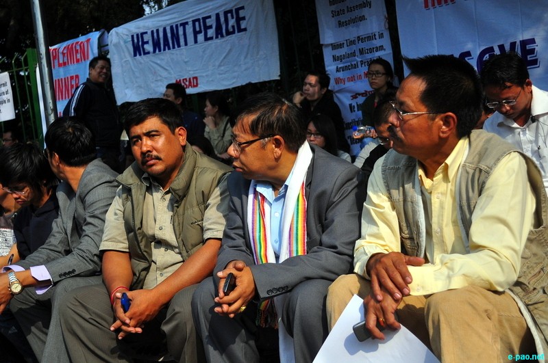 Sit-in-demonstration for ILPS implementation in Manipur at Jantar Mantar, New Delhi :: 25 November 2012