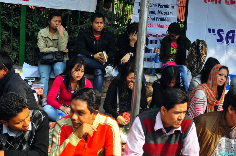 Sit-in-demonstration for ILPS implementation in Manipur at Jantar Mantar, New Delhi :: 25 November 2012