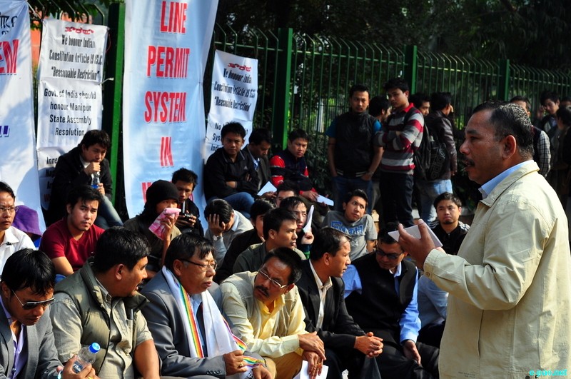 Sit-in-demonstration for ILPS implementation in Manipur at Jantar Mantar, New Delhi :: 25 November 2012