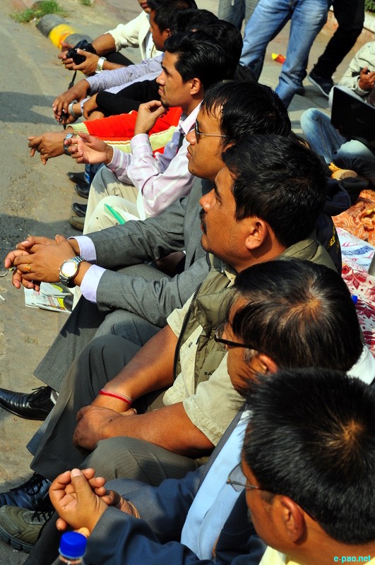 Sit-in-demonstration for ILPS implementation in Manipur at Jantar Mantar, New Delhi :: 25 November 2012