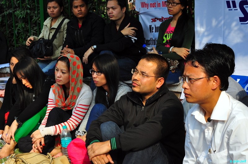 Sit-in-demonstration for ILPS implementation in Manipur at Jantar Mantar, New Delhi :: 25 November 2012