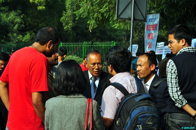 Sit-in-demonstration for ILPS implementation in Manipur at Jantar Mantar, New Delhi :: 25 November 2012