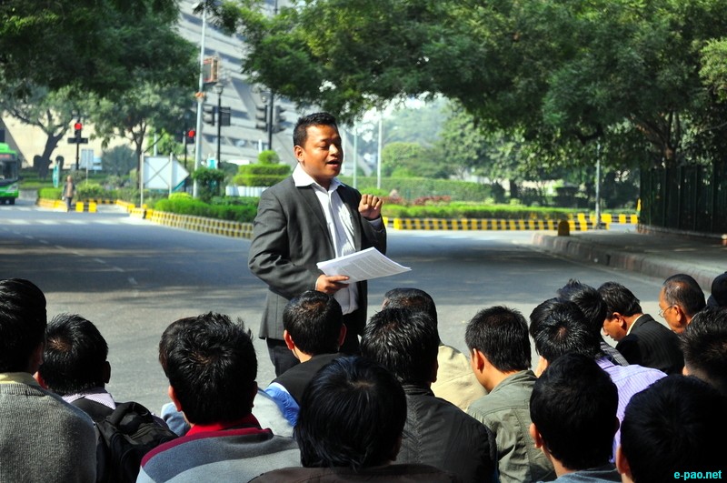 Sit-in-demonstration for ILPS implementation in Manipur at Jantar Mantar, New Delhi :: 25 November 2012