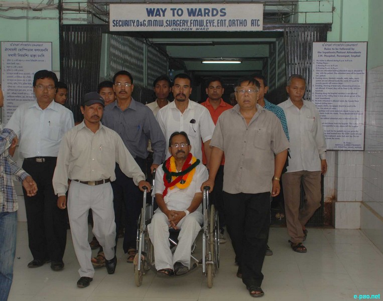 FRIENDS Advisor, Kakchingtabam Birahari Sharma (KB Sharma)  released on bail from JNIMS Hospital :: 14th July 2012
