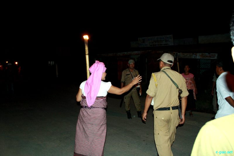 Torch Rally at Kwakeithel and Sagolband, Imphal demanding implementation of Inner Line Permit (ILP) :: 12 July 2012