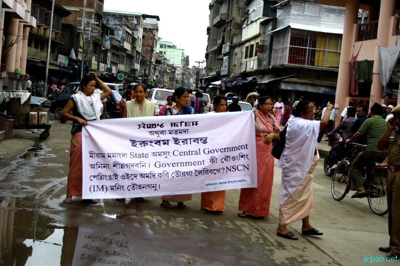 Sit-in-protest and Rally demanding release of Irabanta from NSCN (IM) custody at Ima Keithel :: September 5 2012