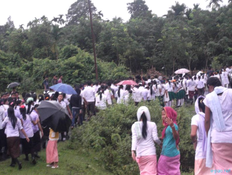Rally on 9th Death Anniversary of (L) Nandeibam Sanjita (15 yrs) of Jiribam who was raped :: October 4 2012