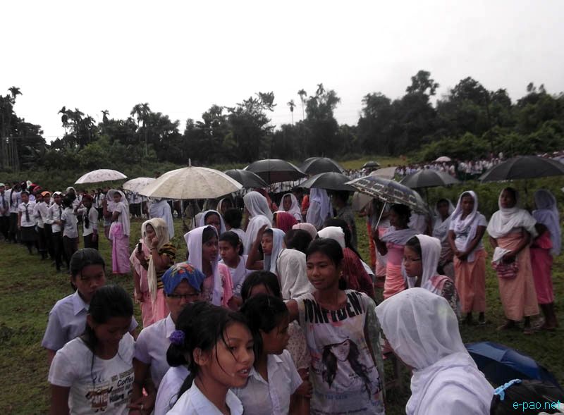Rally on 9th Death Anniversary of (L) Nandeibam Sanjita (15 yrs) of Jiribam who was raped :: October 4 2012