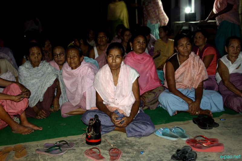 Singjamei  Meira Paibis (women with torch) rally against selling and abuse of drugs and alcohol :: 8 July 2012