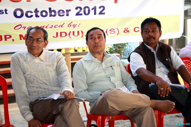 'Sit-in-Protest against high level Corrupton' at Wahengbam Leikai, Community Hall, Imphal :: October 31 2012
