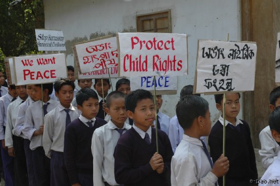 Child Rights Rally of Lamsang Area :: March 2008