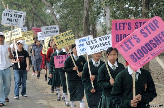 Love Manipur's Peace Rally :: March 2008