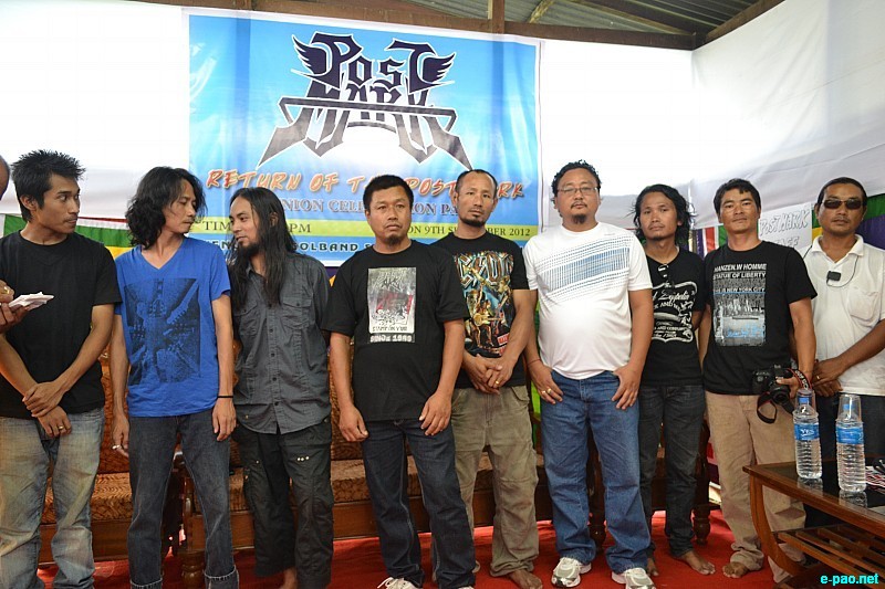 Reunion celebration party of Postmark - a Rock band - at Sagolband Sayang Pukhri Mapal, Imphal  :: 09 September 2012