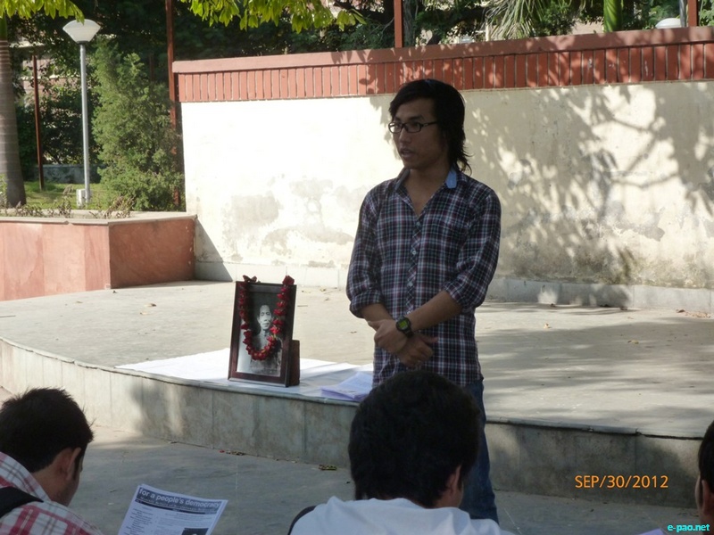 Irabot Day Observation organized by MSAD at University of Delhi  ::  :: September 30 2012