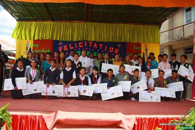 Felicitation of toppers from Don Bosco College Maram at Maram, Senapati District, Manipur :: July 31 2012