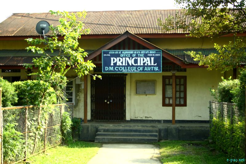 Office of the Principal : Department Buildings of DM College of Arts,  Imphal ::  October 2012