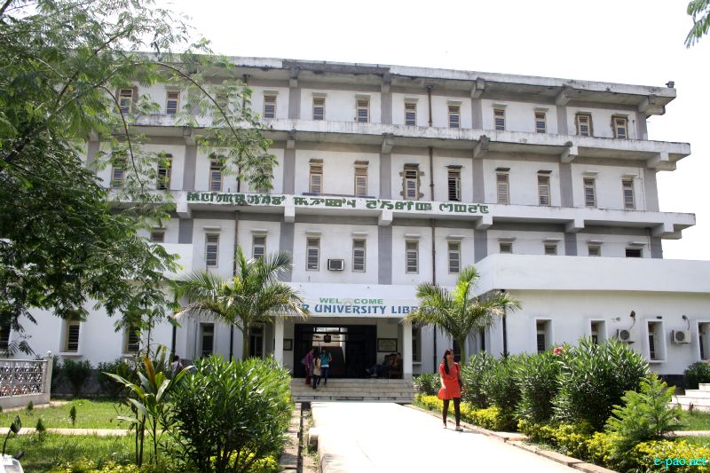 Manipur University Library  at  Manipur University (MU), Canchipur ::  April 2012