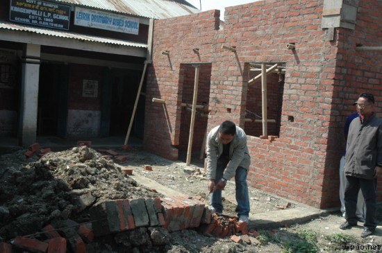 Khagempalli Panthank School Building Collapsed :: February 22, 2008