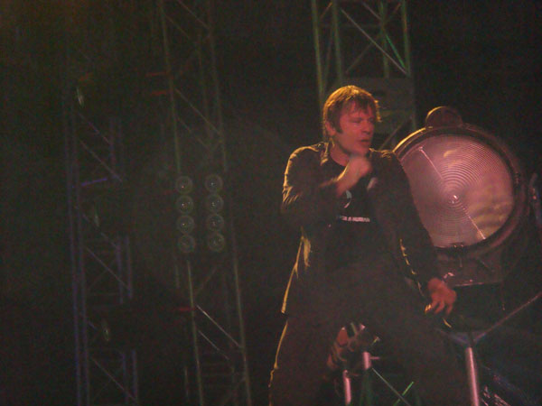 Bruce Dickinson at the Iron Maiden concert @ Bangalore on March 17, 2007 
