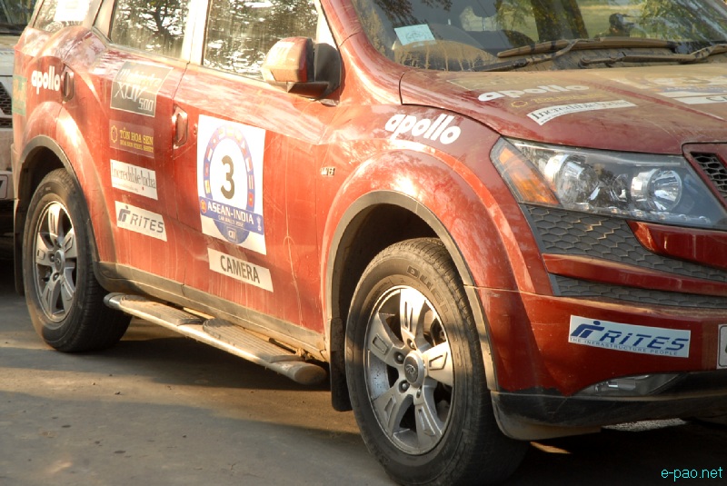 ASEAN-INDIA Car Rally 2012  passing through Imphal and Flagged-Off from Kangla by CM of Manipur :: 15 December, 2012