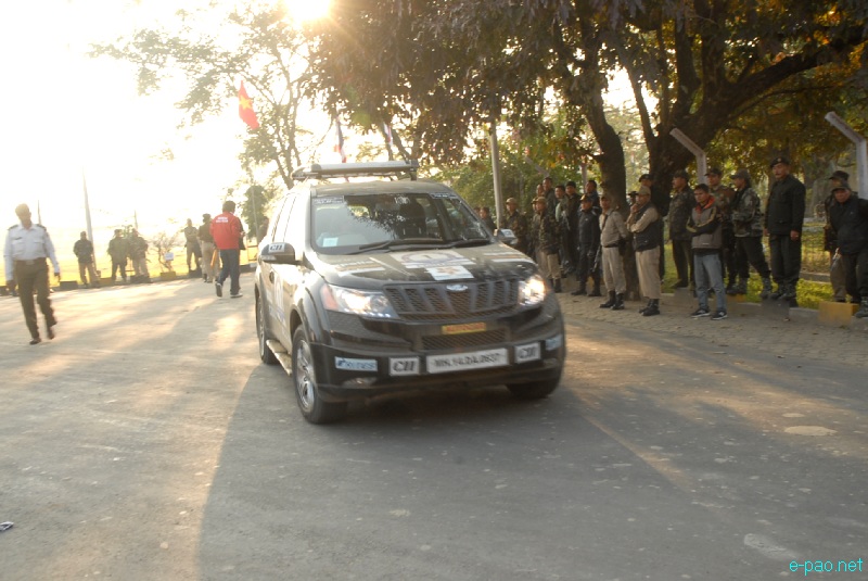 ASEAN-INDIA Car Rally 2012  passing through Imphal and Flagged-Off from Kangla by CM of Manipur :: 15 December, 2012