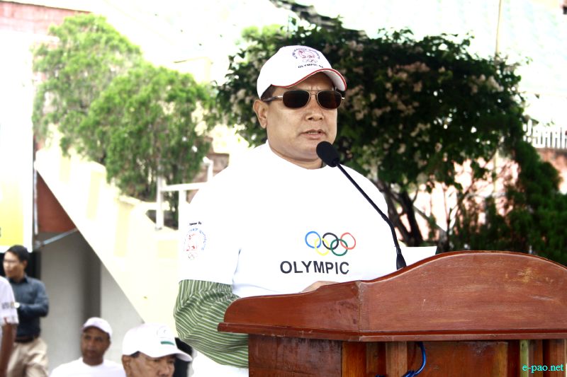 Olympic Run Day observed in Manipur flagged off from Khuman Lampak Main Stadium :: June 23 2012