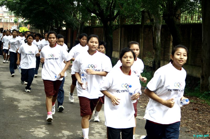Olympic Run Day observed in Manipur flagged off from Khuman Lampak Main Stadium :: June 23 2012  