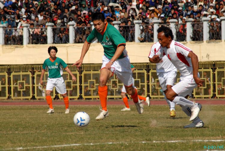 FC Kickers of Japan playing an Exhibition Football Match against Manipur XI :: February 19, 2012